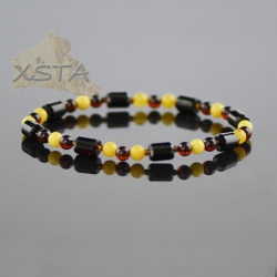 Natural Baltic amber bracelet 20 cm